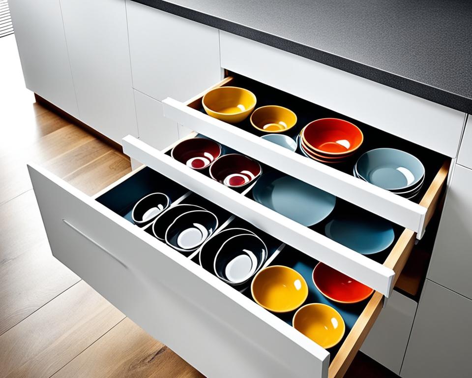 dish drawer kitchen decor ideas