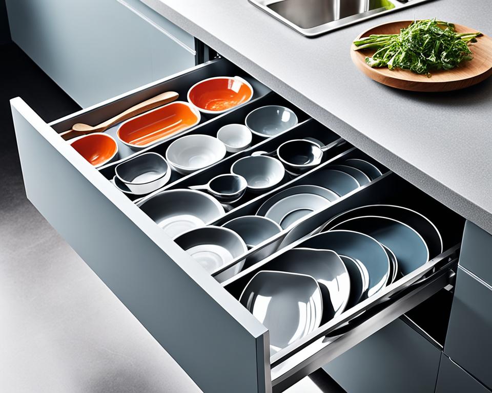 dish drawer kitchen decor ideas