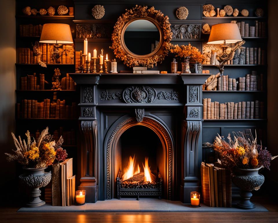 fireplace mantel decor