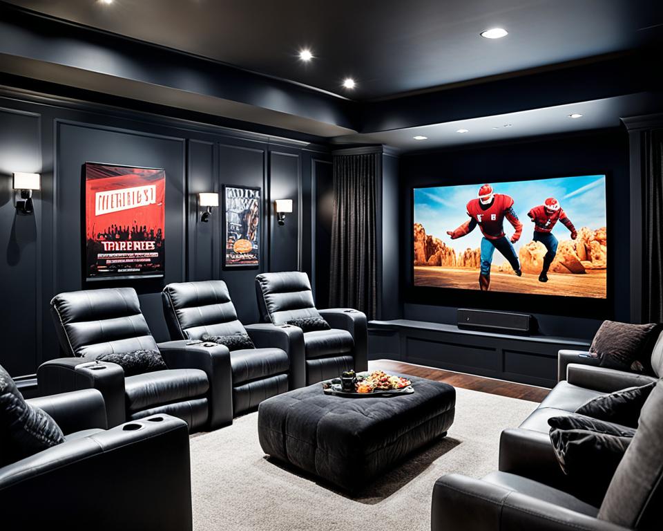 home theater living room decor ideas