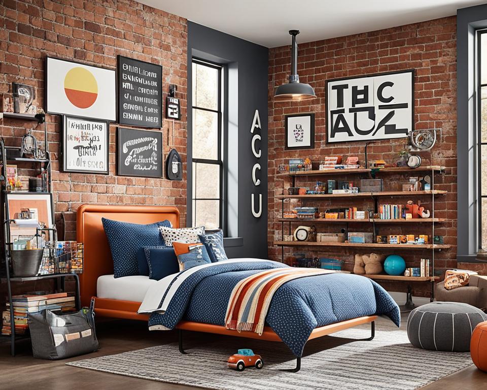 industrial edge kids room decor ideas