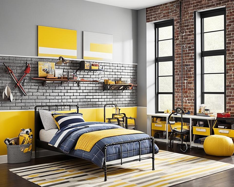 industrial edge kids room decor ideas