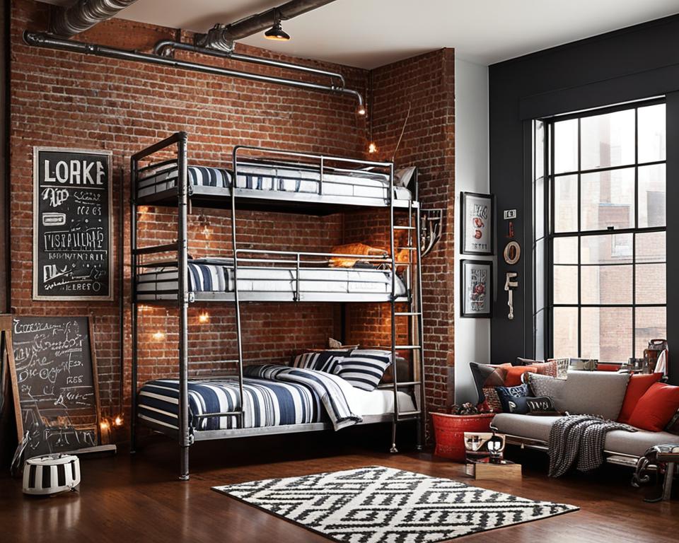 industrial edge kids room decor ideas