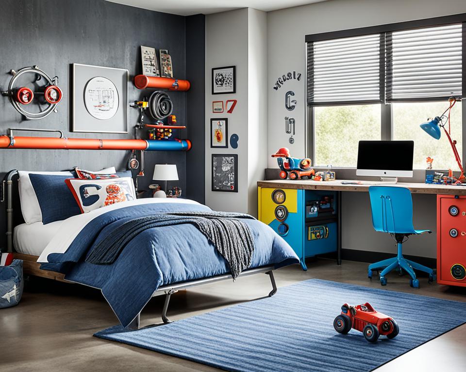 industrial edge kids room decor ideas