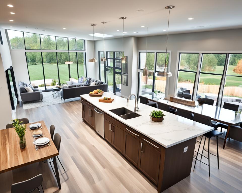 open concept kitchen