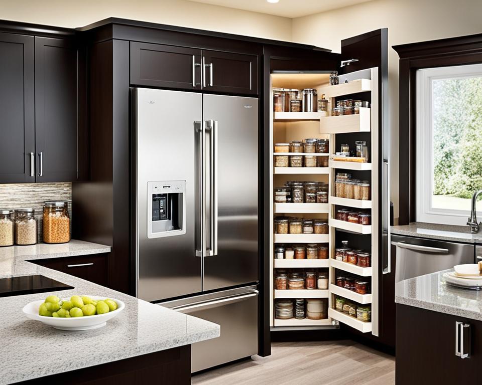 pull-out pantry kitchen decor ideas