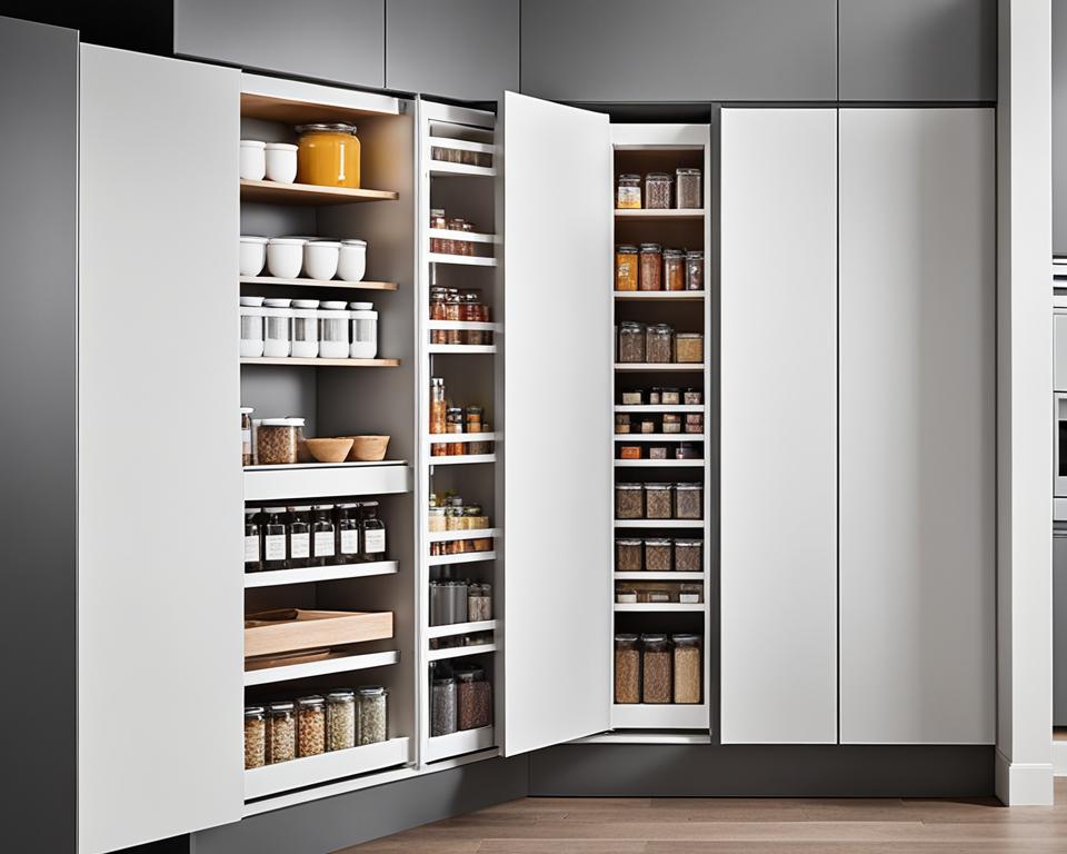 pull-out pantry kitchen decor ideas