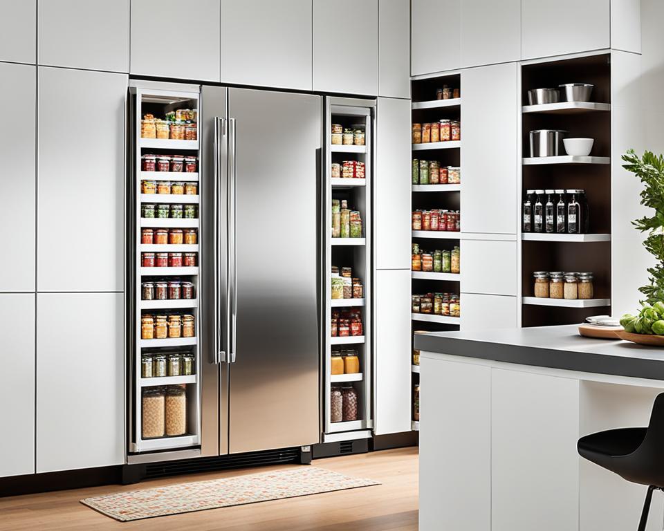 retractable kitchen pantries