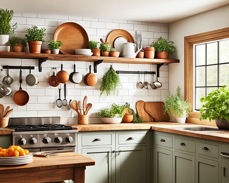 Compact Farmhouse Kitchen