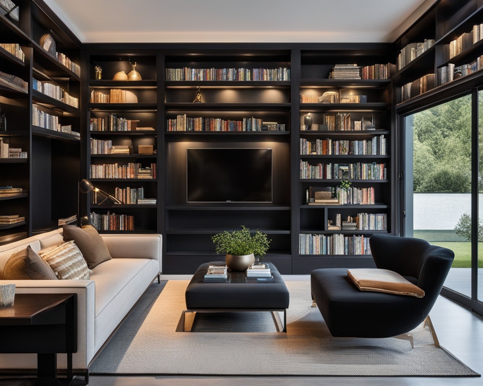 Trendy Modern Home Libraries Shelving Units