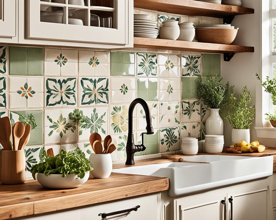 ceramic tile backsplash