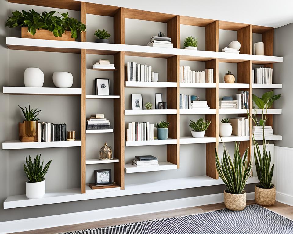 minimalist bookshelves