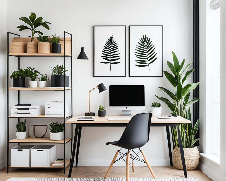 minimalist home office decor