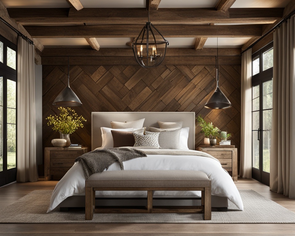 rustic wooden beams