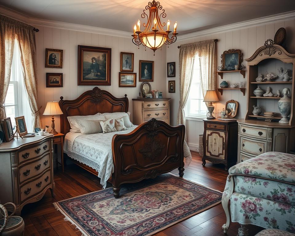 antique bedroom decor