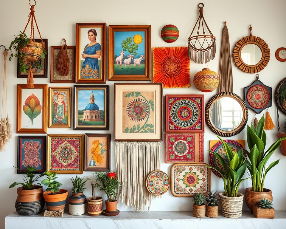 bohemian gallery wall