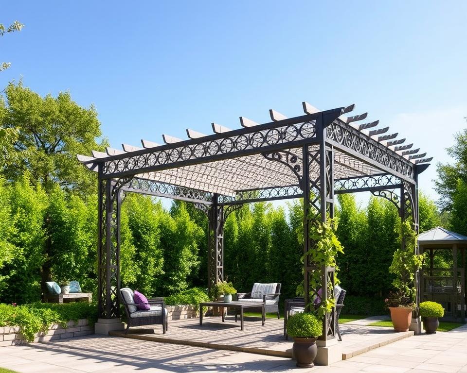 metal pergola