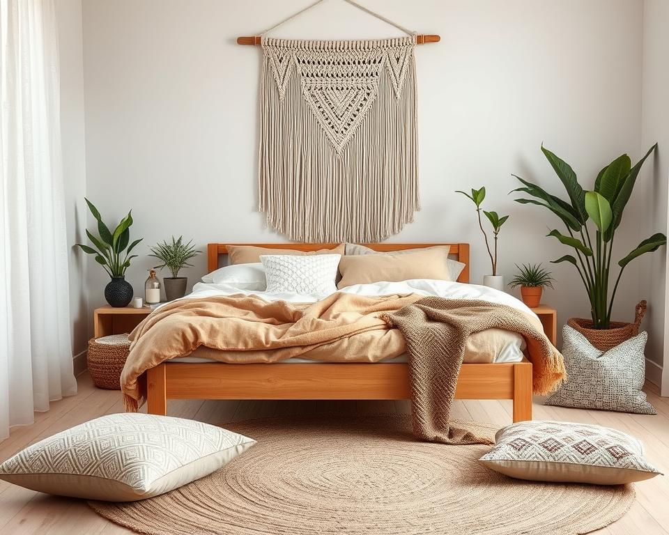 minimalist boho bedroom