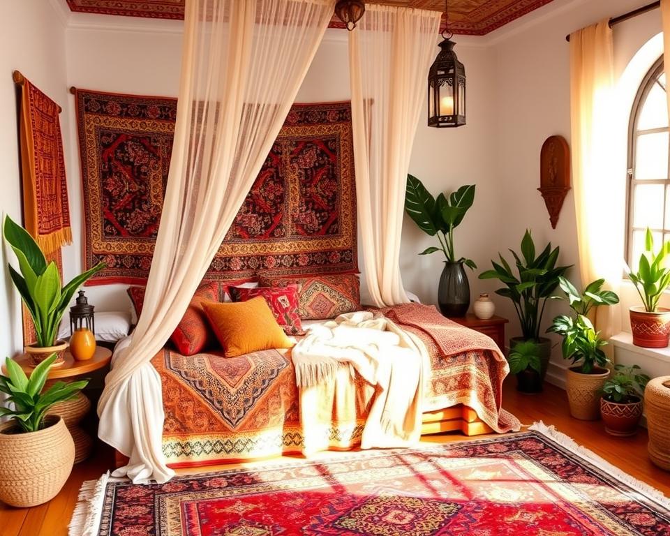 moroccan boho bedroom decor