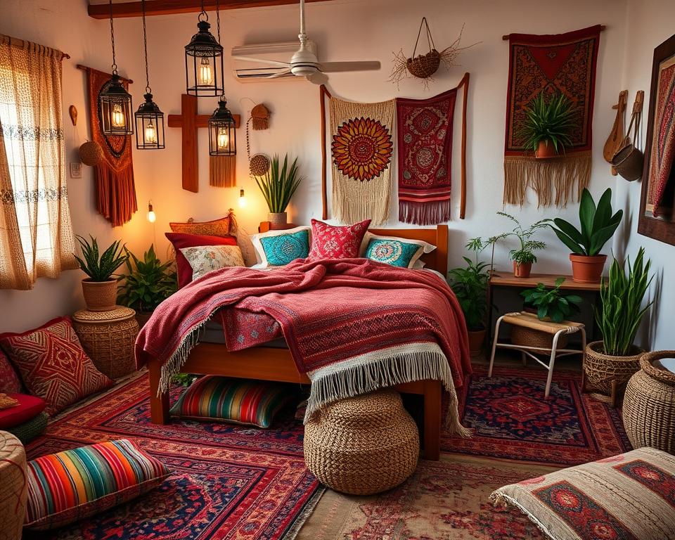 personalized bohemian bedroom